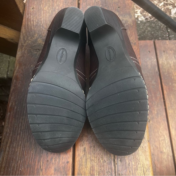 CROFT & BARROW BROWN ORTHOLITE SLIP ON BOOTIE SIZE 10 - Picture 11 of 13